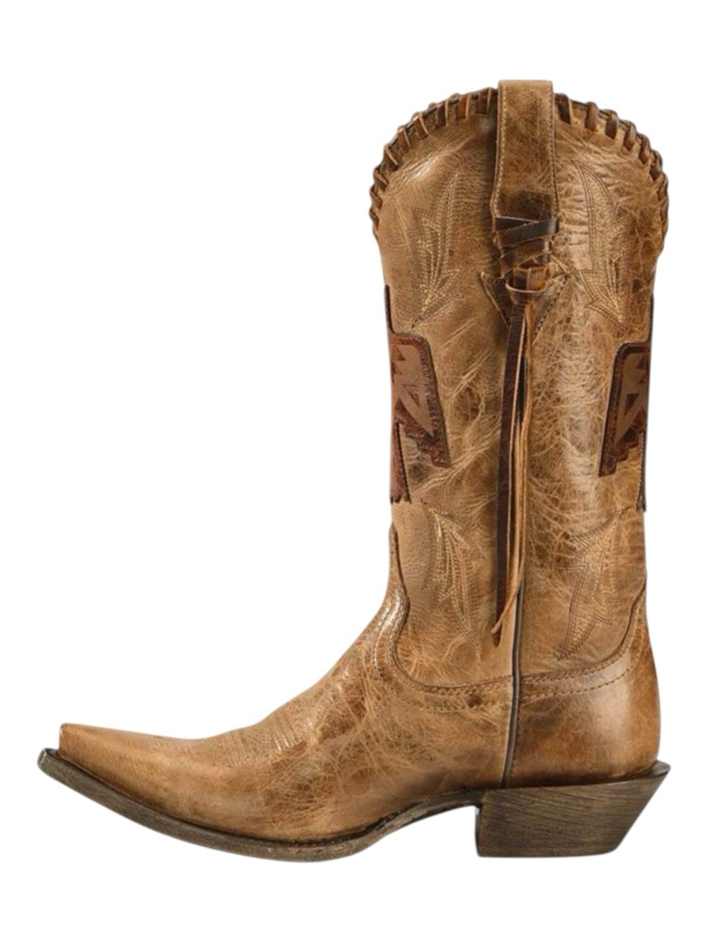 ARIAT WOMEN'S TAN THUNDERBIRD THRiLL COWGIRL BOOTS - SNIP TOE 6.5 - Picture 5 of 14